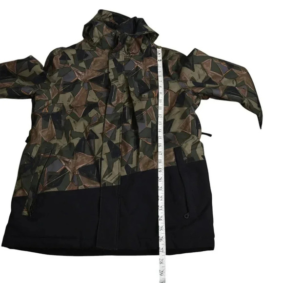 Ripzone Winter Jacket Ski Snowboarding 8K Hooded Waterproof Black Green Size XL - Picture 11 of 12